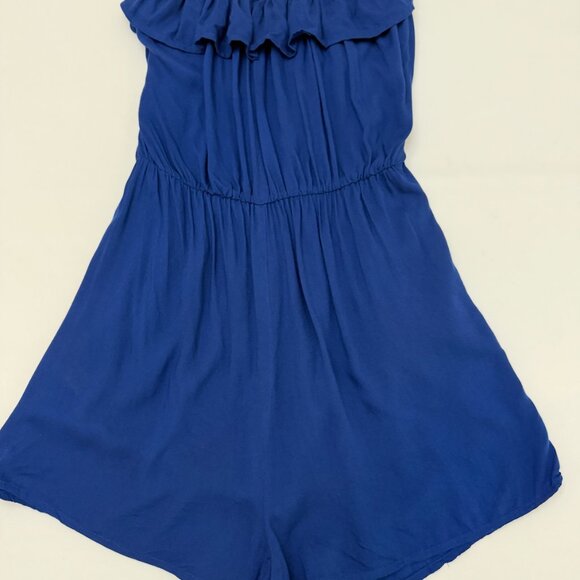 NWT Between Me & You Women's Royal Blue Floral Strapless Jumpsuit Size L - Picture 4 of 4